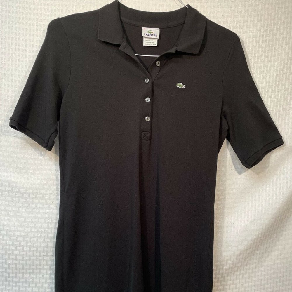 Womens Lacoste Classic Slim Polo Dress Pique Blend